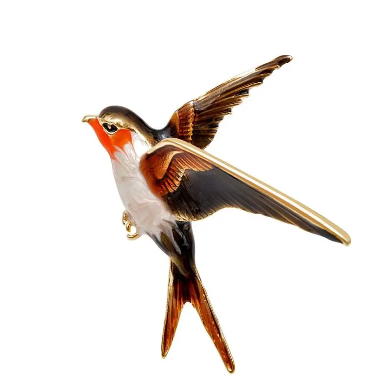 CINDY XIANG New Arrival Enamel Swallow Brooches for Women Spring Design Style Animal Pins Fashion Jewelry Coat Accessories Gift
CINDY XIANG New Arrival Enamel Swallow Brooches for Women Spring Design Style Animal Pins Fashion Jewelry Coat Accessories Gift