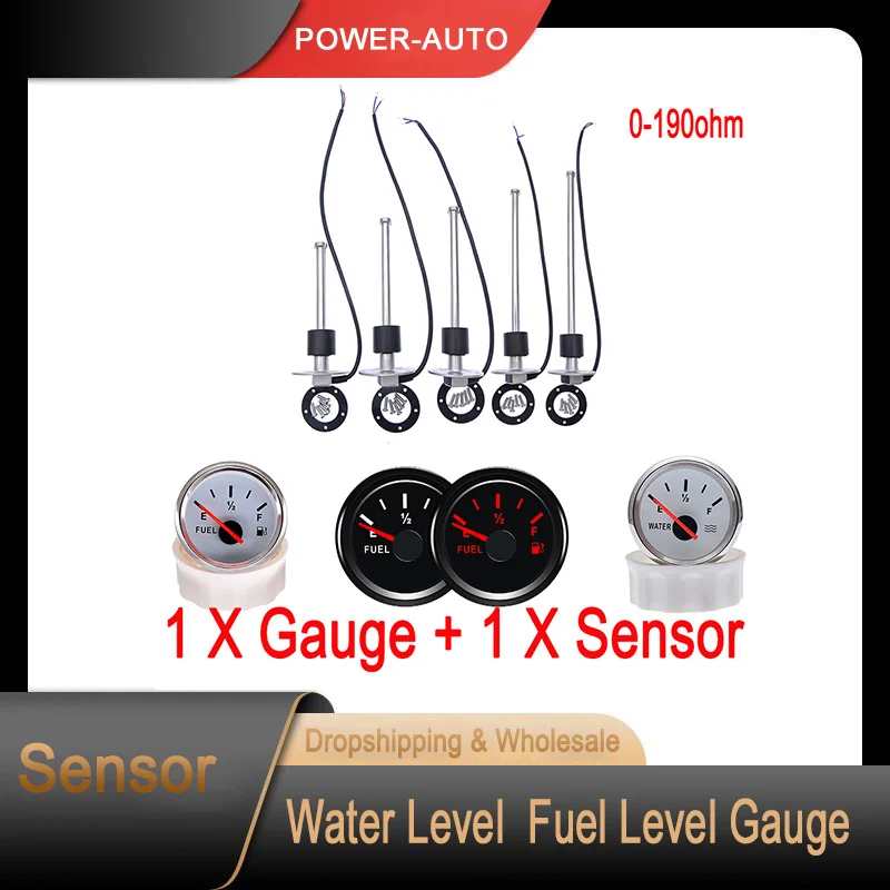 0-190 ohm 240-33ohm Water Level Gauge Meter 125mm 150mm 200mm 250mm 400mm Fuel Level Sensor Fuel gauge for marine Car Boat Truck
0-190 ohm 240-33ohm Water Level Gauge Meter 125mm 150mm 200mm 250mm 400mm Fuel Level Sensor Fuel gauge for marine Car Boat Truck
