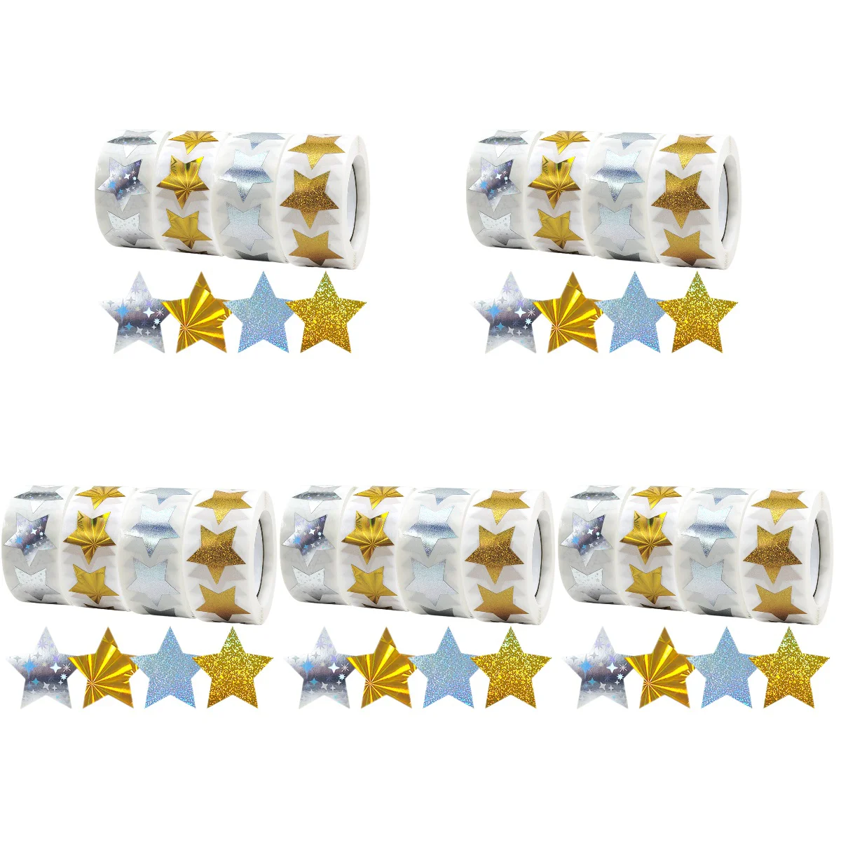 20 Rolls Star Stickers Self-adhesive Kids Decals Gift Wrapping Stickers Kindergarten Star Decals
20 Rolls Star Stickers Self-adhesive Kids Decals Gift Wrapping Stickers Kindergarten Star Decals
