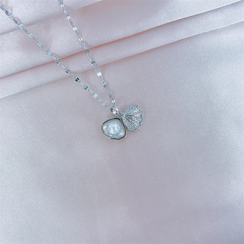 2022 Diamond-encrusted Shell Pearl Titanium Steel Necklace Versatile Simple Mori Premium Clavicle Chain Birthday Party Gifts
2022 Diamond-encrusted Shell Pearl Titanium Steel Necklace Versatile Simple Mori Premium Clavicle Chain Birthday Party Gifts