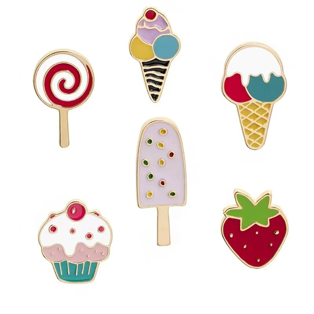 10 Pcs/Lot Fashion Enamel Brooch Ice Cream Lapel Pins Cute Cartoon Badge Backpacks Clothes Accessory Jewelry Gift
10 Pcs/Lot Fashion Enamel Brooch Ice Cream Lapel Pins Cute Cartoon Badge Backpacks Clothes Accessory Jewelry Gift