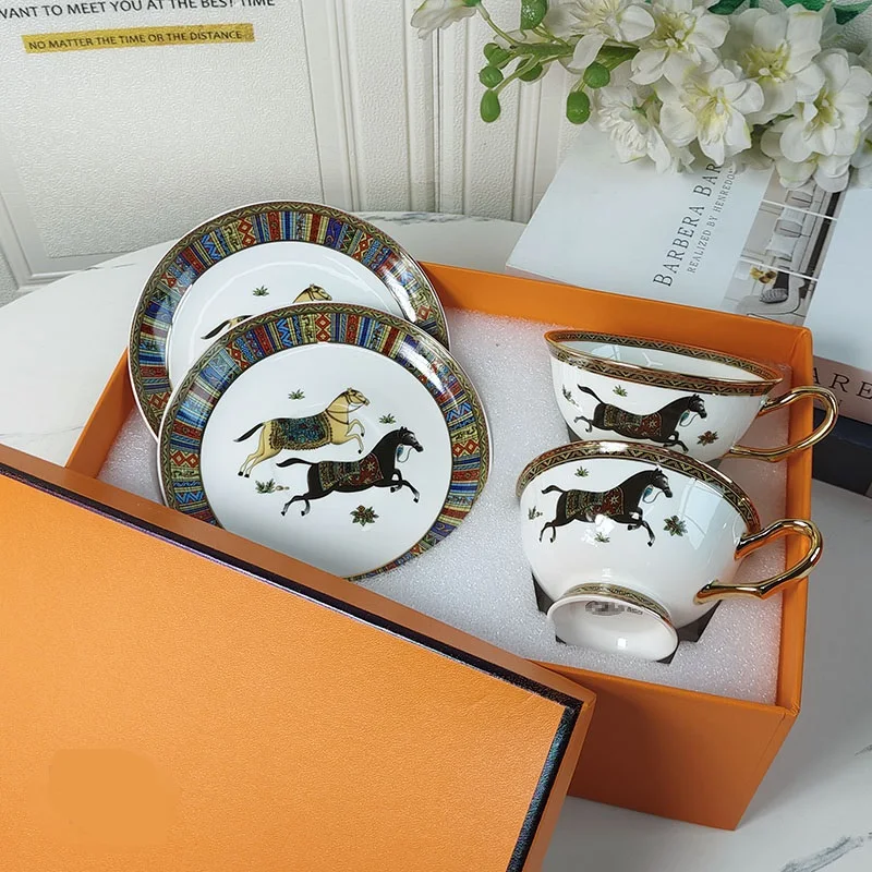 Семейный набор керамическая кружка фарфоровая роскошный подарок китайское