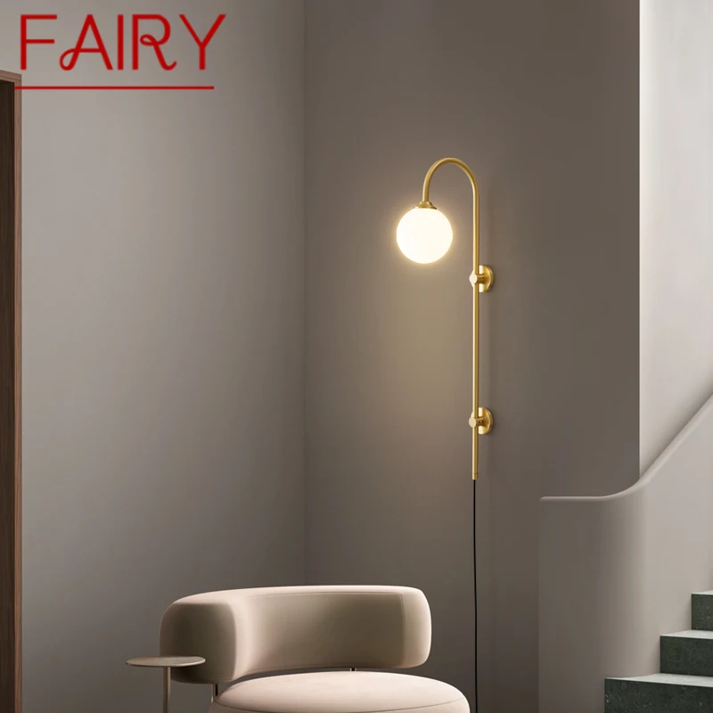 FAIRY Modern Brass Sconce Wall Light LED Indoor Gold Copper Beside Lamp Beautiful Creative Decor for House Bedroom and Stairs
FAIRY Modern Brass Sconce Wall Light LED Indoor Gold Copper Beside Lamp Beautiful Creative Decor for House Bedroom and Stairs
