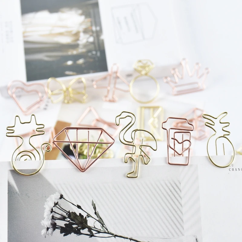 20PCS Creative Paper Clips Cartoon Shaped Paper Clips Dual Color Electroplated Metal Paper Clips New Hand Ledger Paper Clip
20PCS Creative Paper Clips Cartoon Shaped Paper Clips Dual Color Electroplated Metal Paper Clips New Hand Ledger Paper Clip