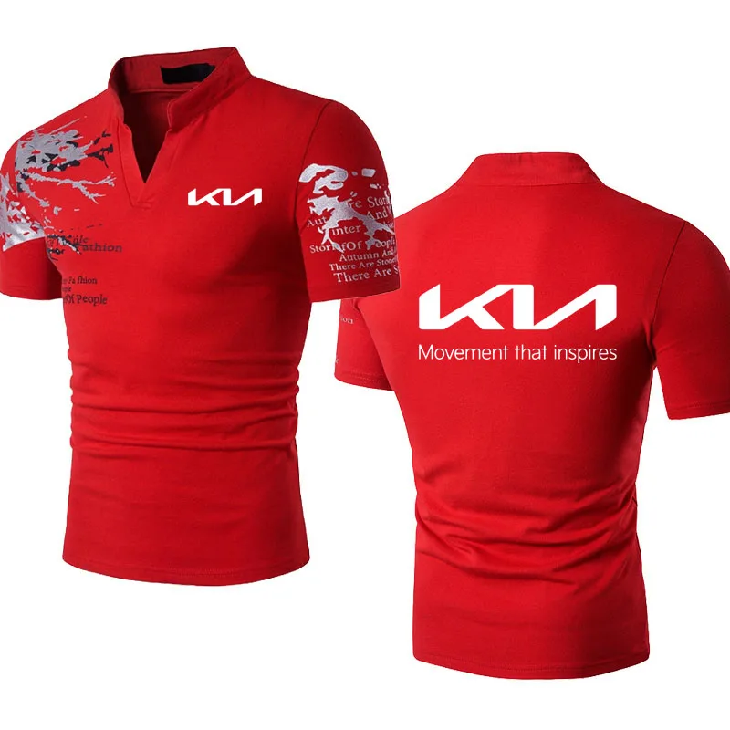 Summer Stand-up collar Printed Men's T-Shirt New Kia car logo cotton Casual high quality tees short sleeve Harajuku Tees
Summer Stand-up collar Printed Men's T-Shirt New Kia car logo cotton Casual high quality tees short sleeve Harajuku Tees