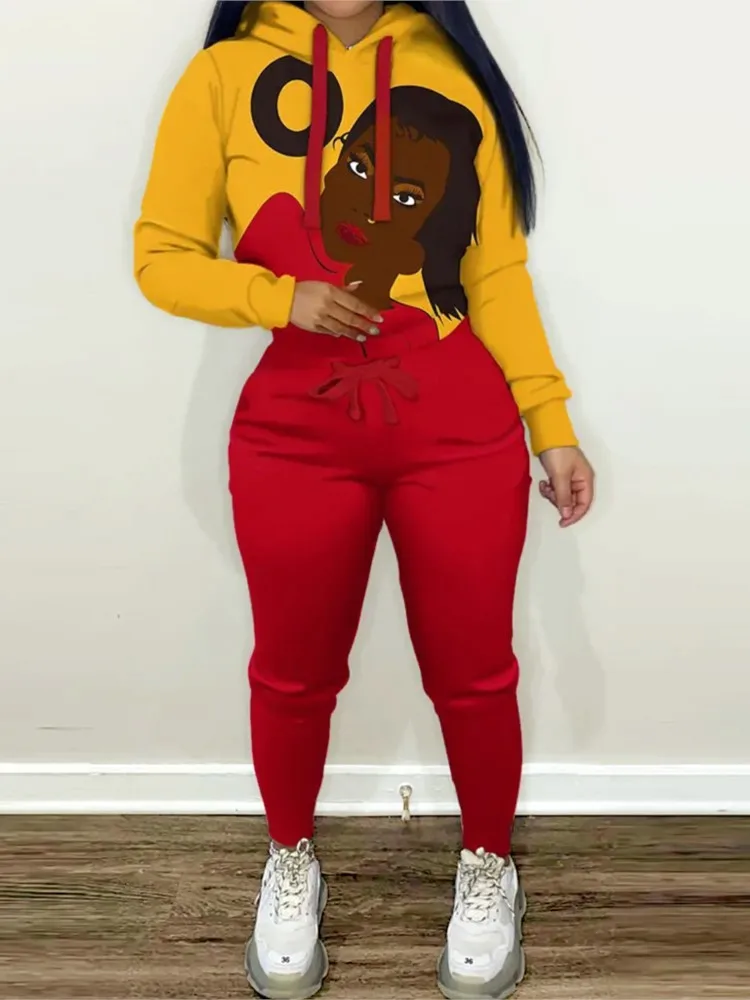 African Clothes Women 2 Piece Set Hoodies Tops And Pants Suit Spring Autumn Fashion Print Bazin Riche African Tracksuit Set 2023
African Clothes Women 2 Piece Set Hoodies Tops And Pants Suit Spring Autumn Fashion Print Bazin Riche African Tracksuit Set 2023