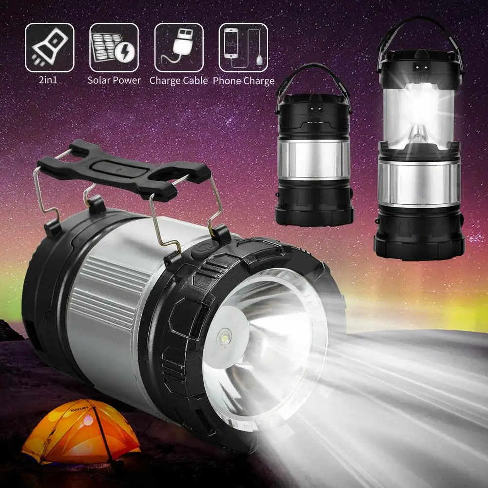 Solar+Rechargeable Battery Led Flashlight Powerful Super-bright Portable Light Power Bank Solar Lantern Outdoor Camping Tent
Solar+Rechargeable Battery Led Flashlight Powerful Super-bright Portable Light Power Bank Solar Lantern Outdoor Camping Tent