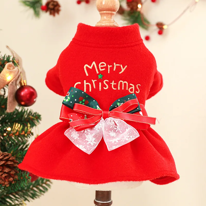 Dog Christmas Dress Pet Red Skirt Dog Santa Suit Dog Warm Hoodies Puppy Cat Holiday Festival Dog Costume
Dog Christmas Dress Pet Red Skirt Dog Santa Suit Dog Warm Hoodies Puppy Cat Holiday Festival Dog Costume
