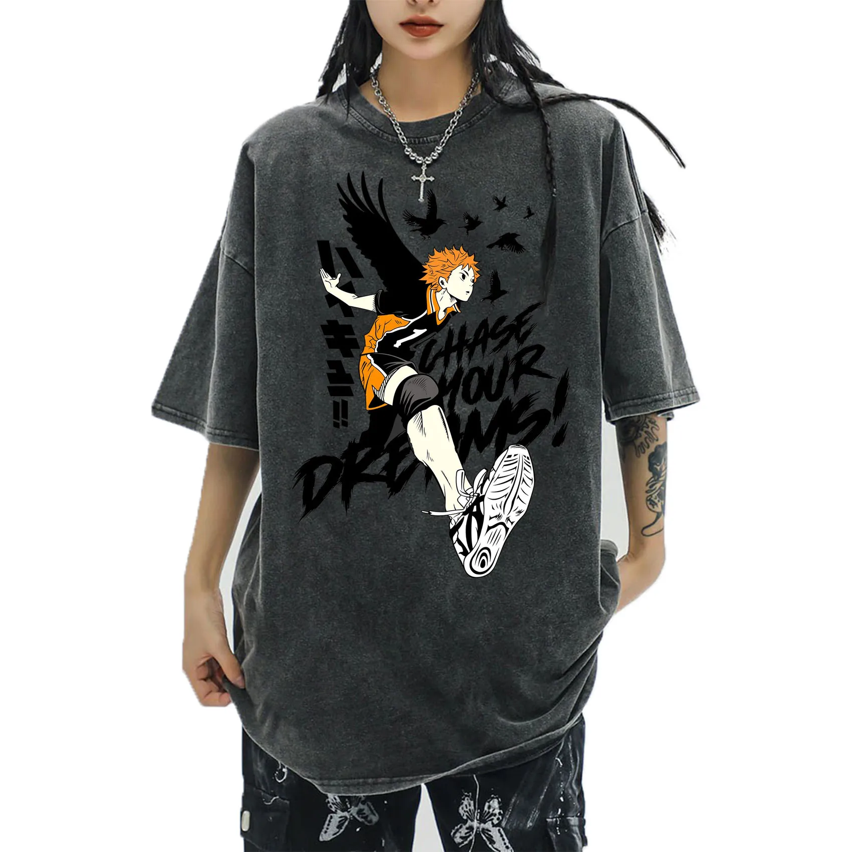 Haikyuu Hinata Shoyo мытая рубашка Хината шоё аниме Мытые рубашки Fly High Harajuku o-образный вырез хлопковые Винтажные Футболки унисекс
Haikyuu Hinata Shoyo мытая рубашка Хината шоё аниме Мытые рубашки Fly High Harajuku o-образный вырез хлопковые Винтажные Футболки унисекс