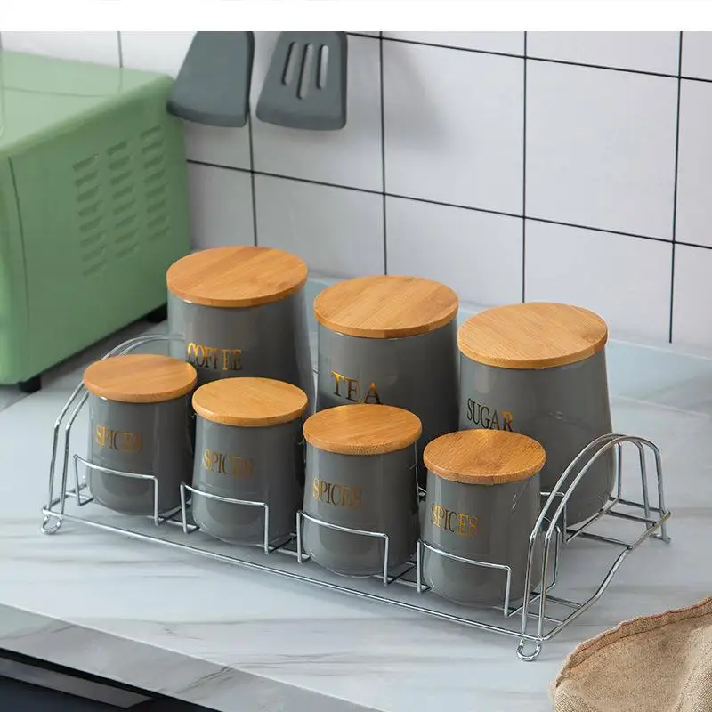 Grain Storage Tank 7 Piece Set Kitchen Storage Container Moisture Proof Sealed Jar Wooden Cover Food Organizer Candy Jar Tea Can
Grain Storage Tank 7 Piece Set Kitchen Storage Container Moisture Proof Sealed Jar Wooden Cover Food Organizer Candy Jar Tea Can