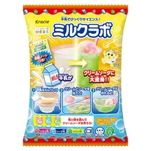 DIY Kracie Popin Cook Ice cream cold drink candy dough Toys. happy kitchen Japanese food candy snacks making kit