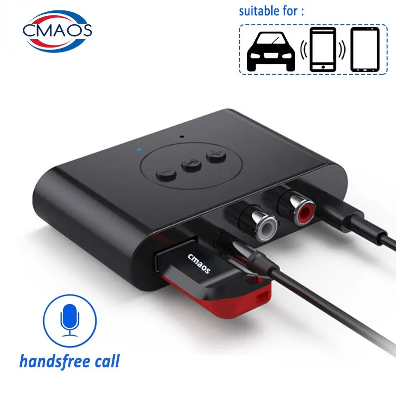 Bluetooth 5.0 Audio Receiver U Disk RCA 3.5mm 3.5 AUX Jack Stereo Music Wireless Adapter with Mic For Car Kit Speaker Amplifier
Bluetooth 5.0 Audio Receiver U Disk RCA 3.5mm 3.5 AUX Jack Stereo Music Wireless Adapter with Mic For Car Kit Speaker Amplifier