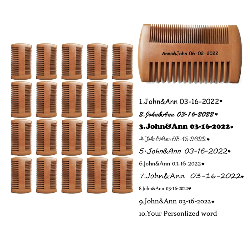 Деревянная расческа с именем для подружки невесты, 50 шт. 
Деревянная расческа с именем для подружки невесты, 50 шт.