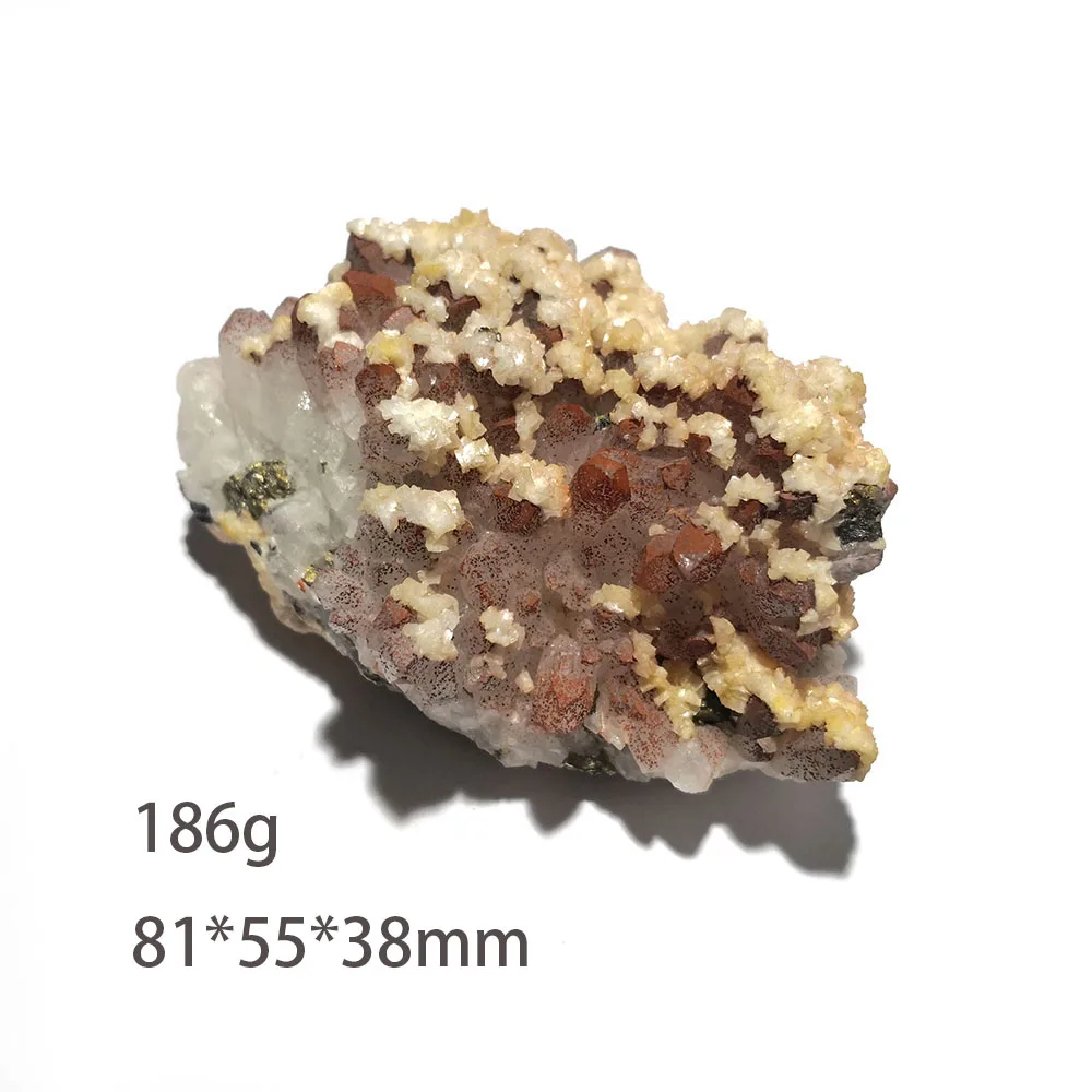 186g C2-2 Natural Red Quartz Dolomite Mineral Crystal Specimen From Jiangxi PROVINCE CHINA
186g C2-2 Natural Red Quartz Dolomite Mineral Crystal Specimen From Jiangxi PROVINCE CHINA