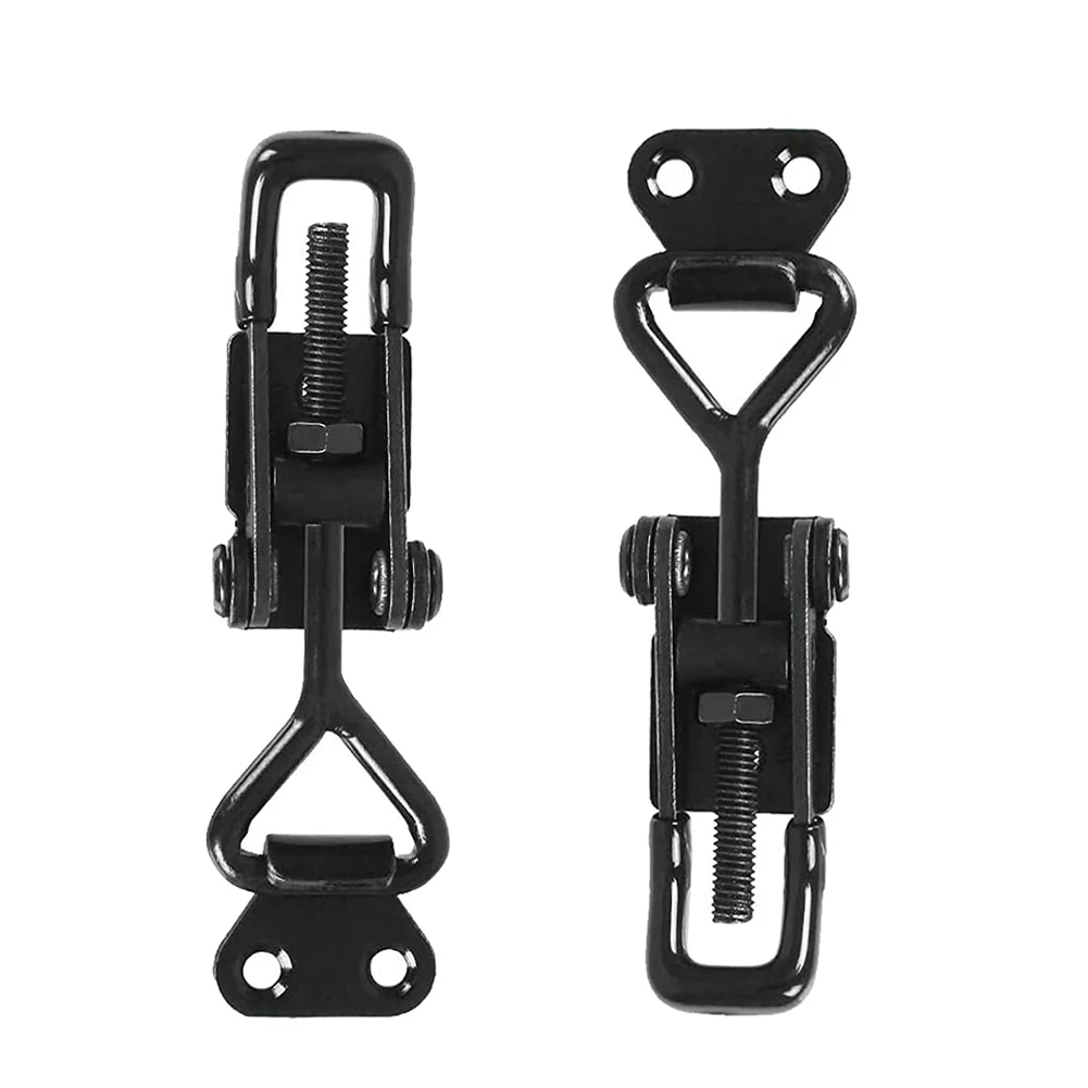 GH-4001 Black Adjustable Toggle Clamp Steel Hasp Catch Clip Quick Fixture 220lbs Hand Tools Box / Cabinet Black Fixing Clip
GH-4001 Black Adjustable Toggle Clamp Steel Hasp Catch Clip Quick Fixture 220lbs Hand Tools Box / Cabinet Black Fixing Clip