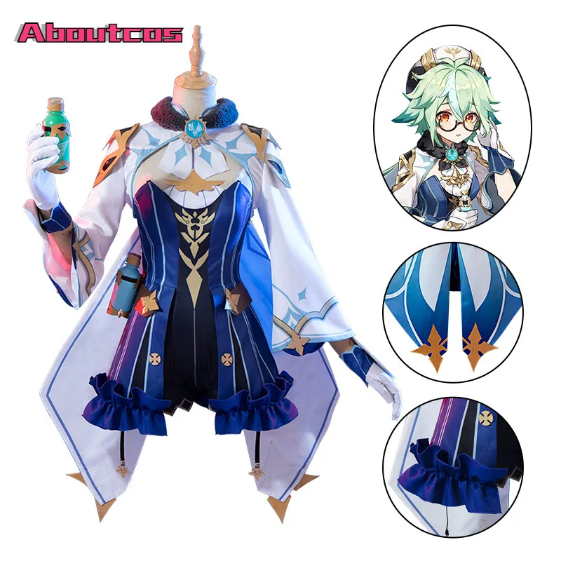 2022 Game Genshin Impact Sucrose Cosplay Costume Saccharose Lovely Dress Uniform Halloween Party Outfit For Women Full Set
2022 Game Genshin Impact Sucrose Cosplay Costume Saccharose Lovely Dress Uniform Halloween Party Outfit For Women Full Set