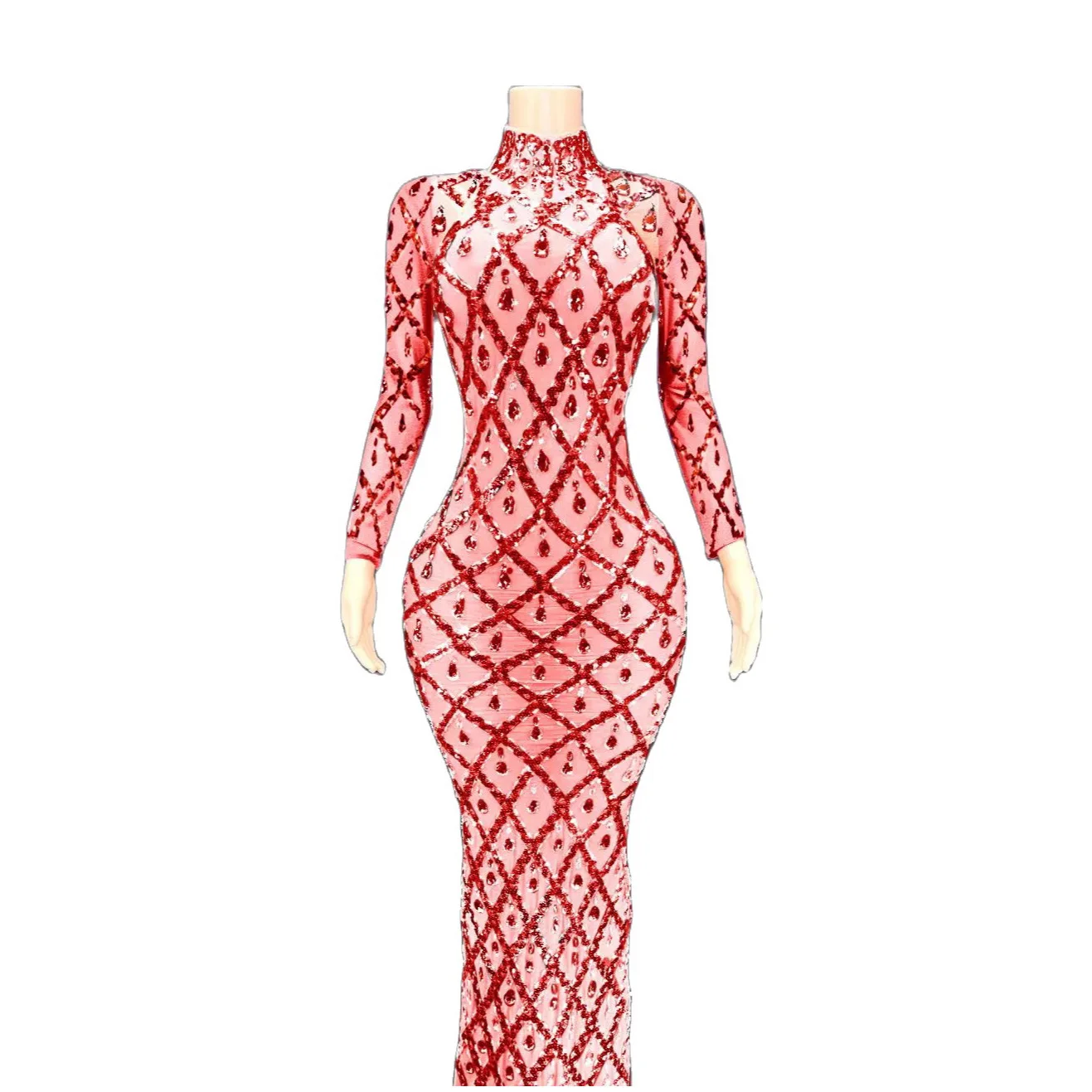 Multicolored Shining Crystal Long Sleeves Sexy Dress For Women Evening Ballroom Clothing Festival Stage Celebrity Costume
Multicolored Shining Crystal Long Sleeves Sexy Dress For Women Evening Ballroom Clothing Festival Stage Celebrity Costume