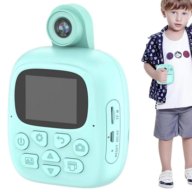 

Instant Print Camera 24MP Photo Video Recorder Camera Zero Ink Kids Camera With 32G TF Card 2.0 Screen Toy Camera Gift For