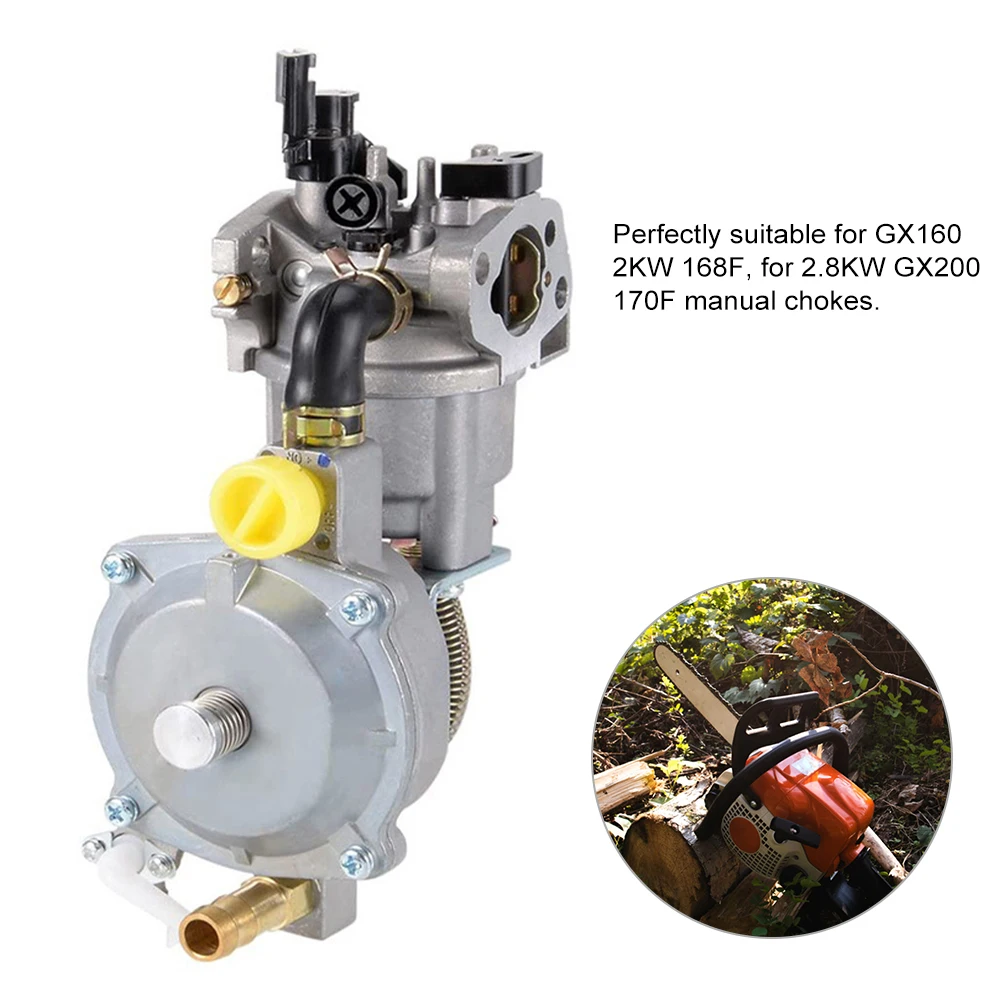 168F Generator Dual Fuel Carburetor LPG NG Conversion Kit For 2.8KW GX200 170F Manual Chokes For GX160 2KW 168F Garden Tools
168F Generator Dual Fuel Carburetor LPG NG Conversion Kit For 2.8KW GX200 170F Manual Chokes For GX160 2KW 168F Garden Tools