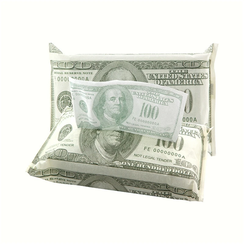 Салфетки из мягкой бумаги с принтом доллара США, салфетки для стола, новинка, подарок, сухие салфетки для дома, индивидуальное качество
Салфетки из мягкой бумаги с принтом доллара США, салфетки для стола, новинка, подарок, сухие салфетки для дома, индивидуальное качество