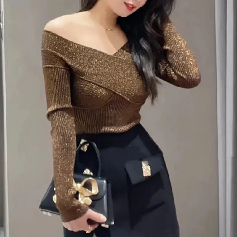 Women's Sweater Slash Neck Solid Long Sleeve Slim Hollow Out Pullover Tops Vintage Spring Summer 2023
Women's Sweater Slash Neck Solid Long Sleeve Slim Hollow Out Pullover Tops Vintage Spring Summer 2023