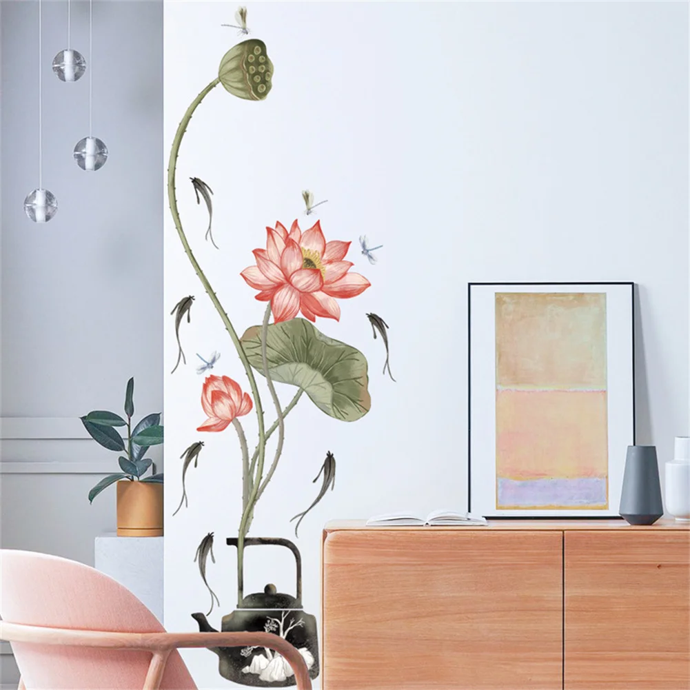 3D Effect Lotus Wall Stickers Decorative Stickers Traditional Wallpaper Ink Lotus Wall Decal DIY Living Room Poster Mural
3D Effect Lotus Wall Stickers Decorative Stickers Traditional Wallpaper Ink Lotus Wall Decal DIY Living Room Poster Mural