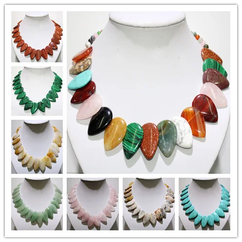 Wholesale natural tiger eye stone crystal agates turquoises opal Drop shape bead handwork for DIY jewelry necklace vintage style
Wholesale natural tiger eye stone crystal agates turquoises opal Drop shape bead handwork for DIY jewelry necklace vintage style