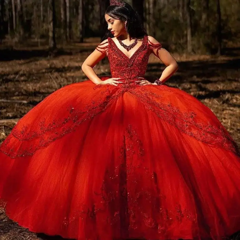 Роскошное красное бальное платье, платье Quinceanera 2022, с V-образным вырезом, тяжелые бусины, многослойное милое, для принцессы, для дня рождения, ...
Роскошное красное бальное платье, платье Quinceanera 2022, с V-образным вырезом, тяжелые бусины, многослойное милое, для принцессы, для дня рождения, ...
