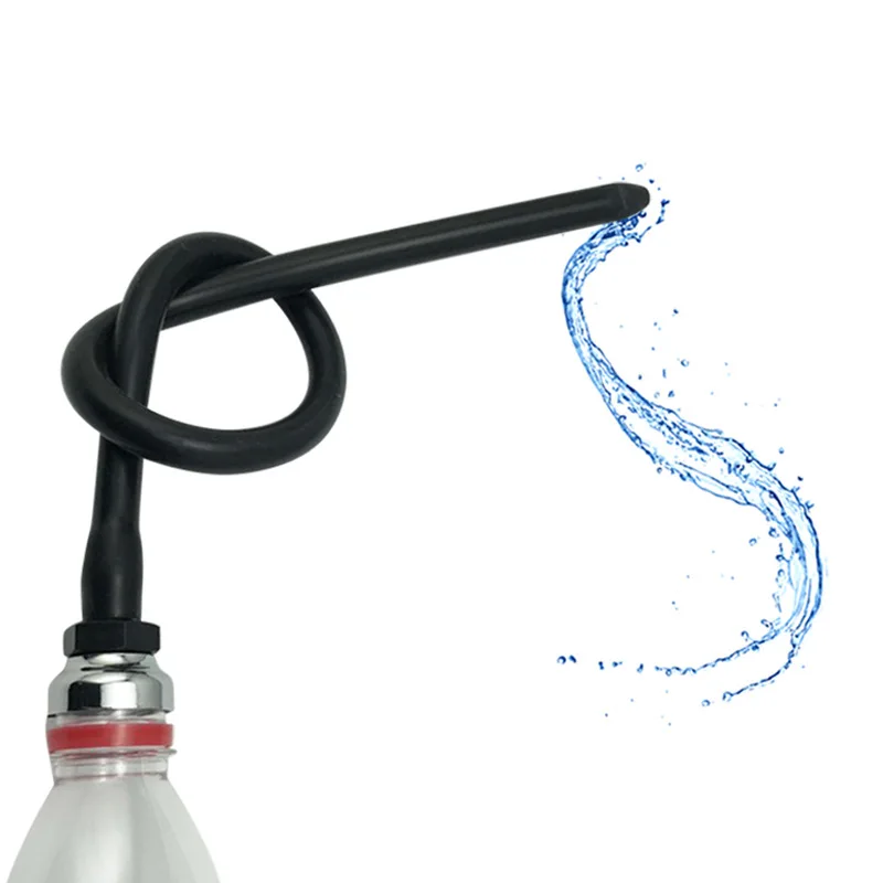 Анальный душ Gopaldas Enema Doushe с двумя насадками, черный, 370 мл 2416-02BLK BX GP - Gopaldas - Анальные души и клизмы - Купить