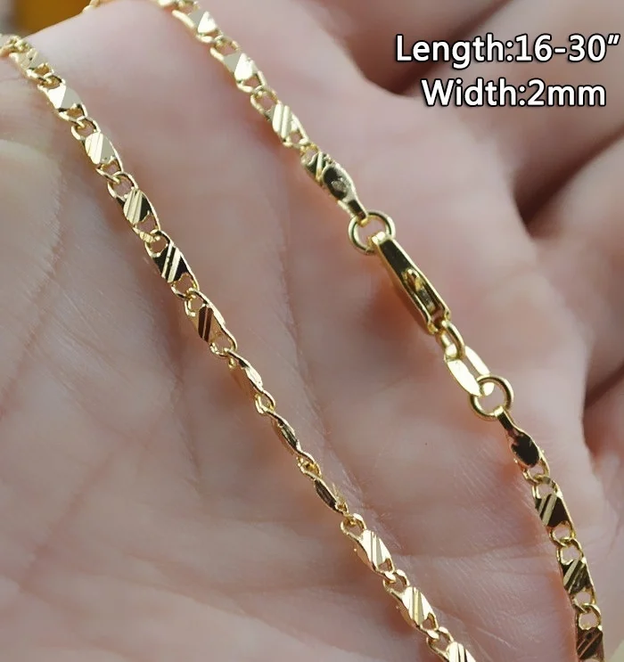 Luxury Fashion Charm Necklace Gold Color Chains for Men Women Chain Necklace Bride Wedding Engagement Fine Jewelry
Luxury Fashion Charm Necklace Gold Color Chains for Men Women Chain Necklace Bride Wedding Engagement Fine Jewelry