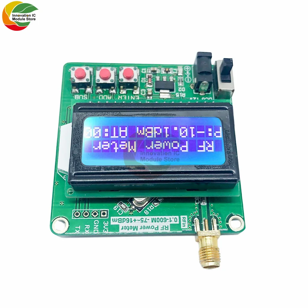 Accurate Power Meter Digital LCD RF Power Meter -75~16 DBm 1-600MHz Radio Frequency Attenuation Value AT Attenuation DB Module
Accurate Power Meter Digital LCD RF Power Meter -75~16 DBm 1-600MHz Radio Frequency Attenuation Value AT Attenuation DB Module