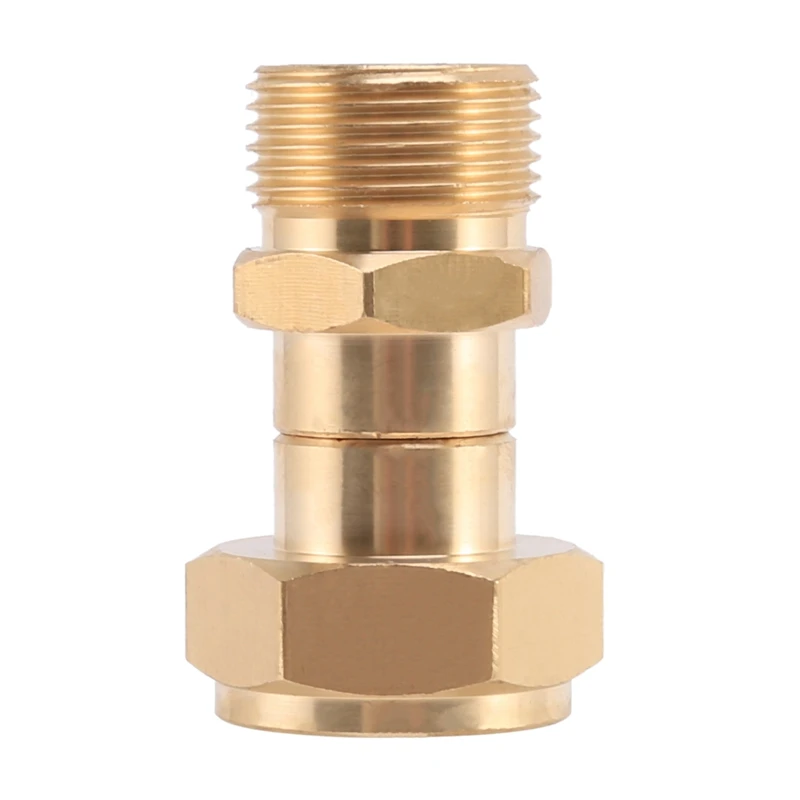Pressure Washer Swivel Joint, Kink Free Gun To Hose Fitting, Anti Twist Metric M22 14Mm Connection, 3000 Psi
Pressure Washer Swivel Joint, Kink Free Gun To Hose Fitting, Anti Twist Metric M22 14Mm Connection, 3000 Psi