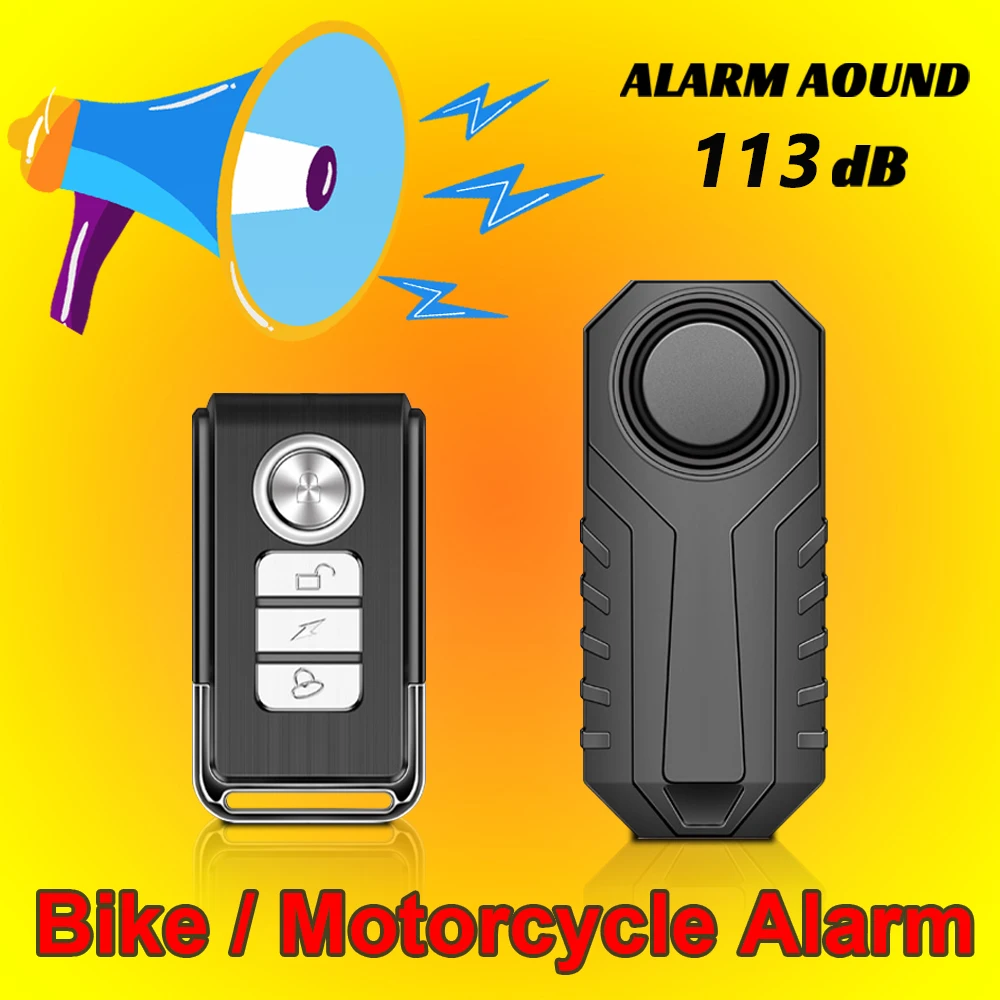 Bicycle Motorcycle Anti-theft Alarm Waterproof Wireless Remote Control Vibration Detector Alarm Electric Bicycle Security Alarm
Bicycle Motorcycle Anti-theft Alarm Waterproof Wireless Remote Control Vibration Detector Alarm Electric Bicycle Security Alarm