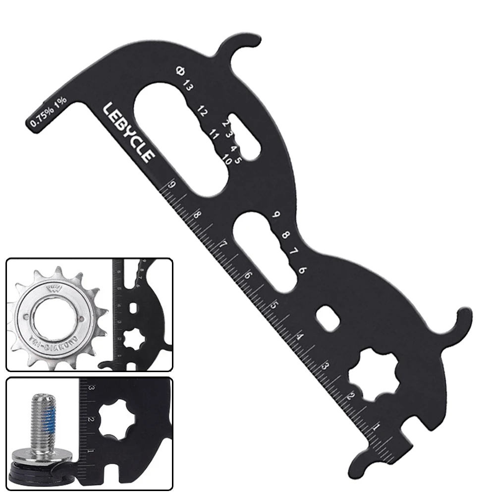 1PC Portable Bike Chain Checkers Wear Indicator Test Caliper Checking Hand Tool Durable Steel Chains Measuring Rulers 13x5cm
1PC Portable Bike Chain Checkers Wear Indicator Test Caliper Checking Hand Tool Durable Steel Chains Measuring Rulers 13x5cm