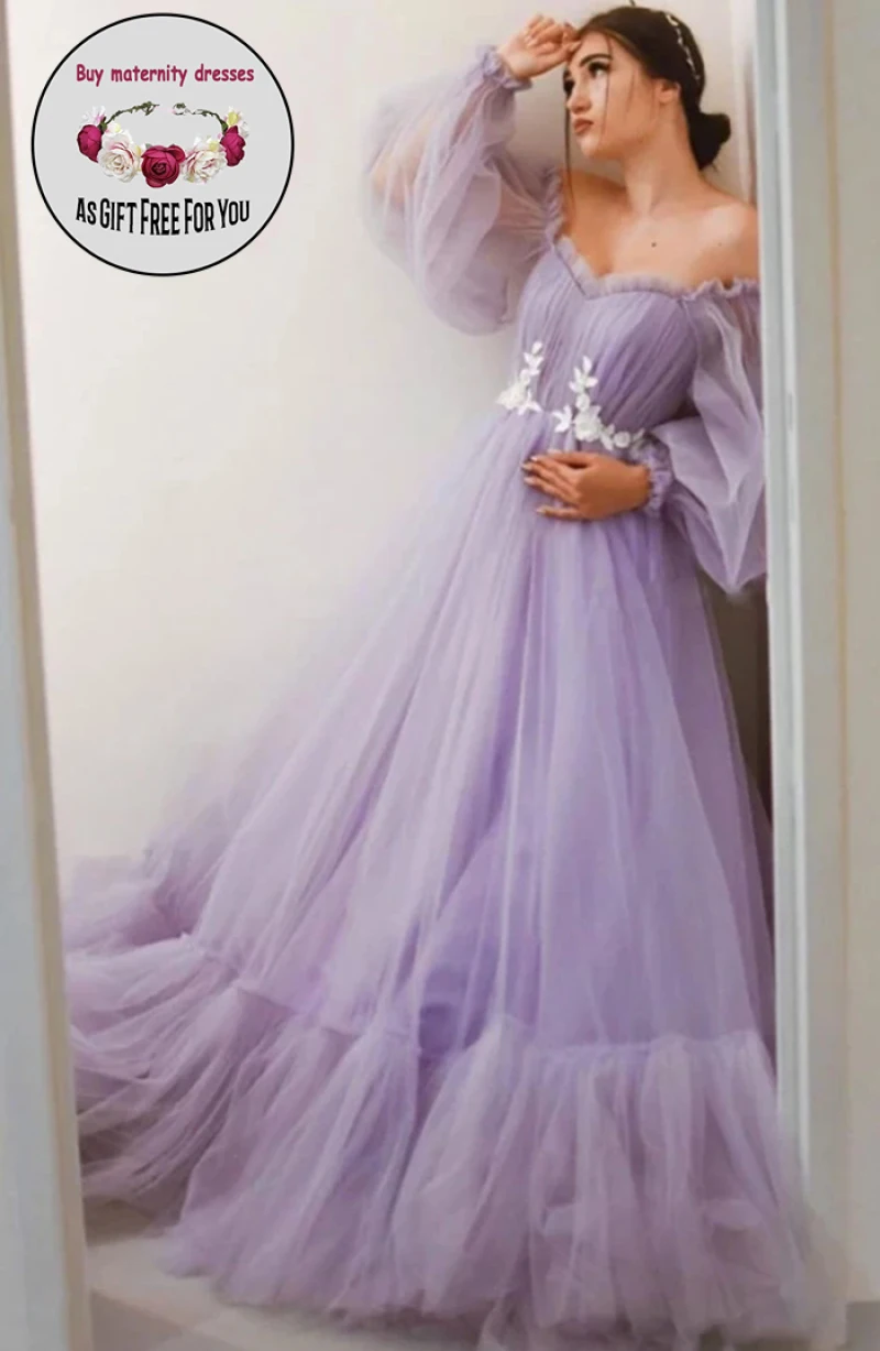 Women Tulle Maternity Dresses For Photography Shoot Sexy Off-Shoulder Baby Showers Party Wedding Pregnancy Maxi Gown Photo Prop
Women Tulle Maternity Dresses For Photography Shoot Sexy Off-Shoulder Baby Showers Party Wedding Pregnancy Maxi Gown Photo Prop