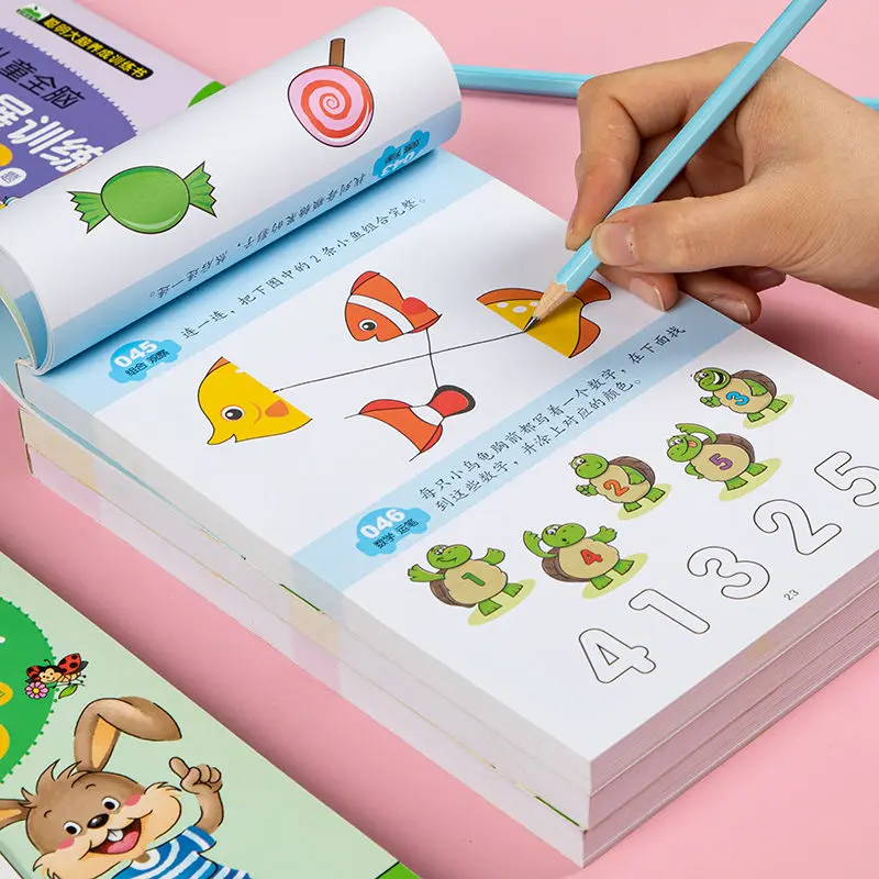 Children's Whole Brain Thinking Development Training 306 Questions Puzzle Book Children's Concentration Training Early Teaching
Children's Whole Brain Thinking Development Training 306 Questions Puzzle Book Children's Concentration Training Early Teaching