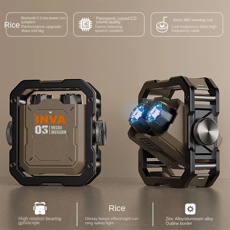 Bluetooth Headset Mechanical Intrusion Super Core Gold Rotary Fingertip Top RGB Light Tide Play Machine Armor Style Boy Gift
Bluetooth Headset Mechanical Intrusion Super Core Gold Rotary Fingertip Top RGB Light Tide Play Machine Armor Style Boy Gift