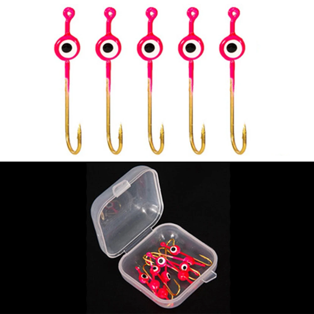 5pcs/Box Ice Fishing Metal Jigs Heads Winter Jigging Barbed Hooks High-carbon Steel For Walleye Ice Fishing Hooks
5pcs/Box Ice Fishing Metal Jigs Heads Winter Jigging Barbed Hooks High-carbon Steel For Walleye Ice Fishing Hooks
