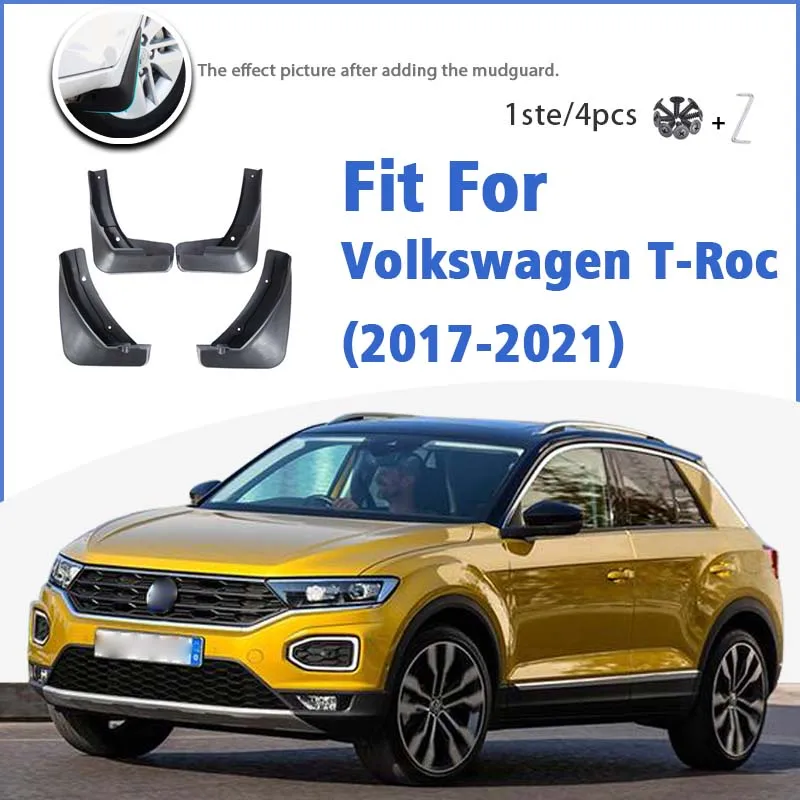 

Брызговик для Volkswagen VW T-Roc TRoc T Roc 2017-2021 передние и задние брызговики аксессуары для брызговиков Auto Styline брызговик крыло