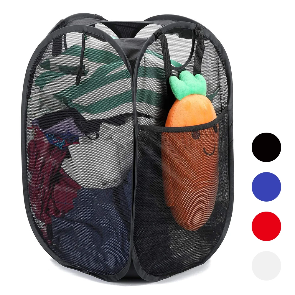 Folding Laundry Basket Large Capacity Bathroom Clothes Mesh Storage Bag Household Wall Hanging Basket Home Organization
Folding Laundry Basket Large Capacity Bathroom Clothes Mesh Storage Bag Household Wall Hanging Basket Home Organization