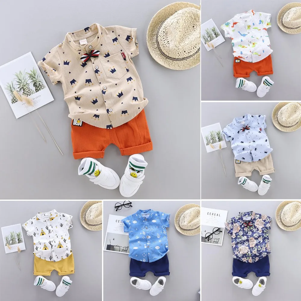 Baju детская одежда для маленьких мальчиков, хлопковая рубашка с коротким рукавом + шорты, комплект одежды
Baju детская одежда для маленьких мальчиков, хлопковая рубашка с коротким рукавом + шорты, комплект одежды