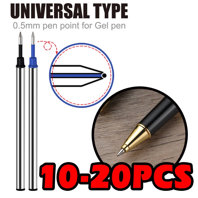 10-20pcs Metal Refills 0.5mm Special Office Business Blue And Black Neutral Pen Refill Stick For Writing Pen Student Stationery
10-20pcs Metal Refills 0.5mm Special Office Business Blue And Black Neutral Pen Refill Stick For Writing Pen Student Stationery