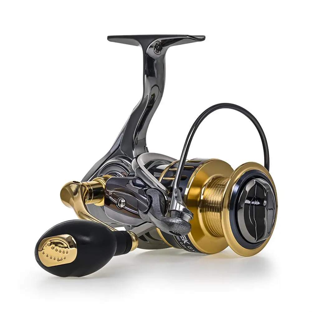 Spinning Fishing Reel 13 Bearings +1 Speed Ratio 5.5:1 Gx1000-5000 Sea Fishing Reel
Spinning Fishing Reel 13 Bearings +1 Speed Ratio 5.5:1 Gx1000-5000 Sea Fishing Reel