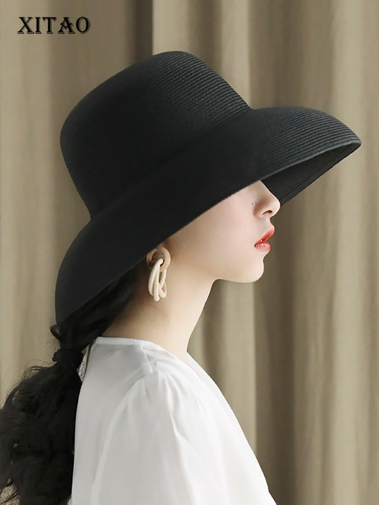 XITAO Fedoras French Vintage Straw Hat Fashion Big Brim Bucket Hat Shade Solid Color Casual Women Temperament All-match WLD7864
XITAO Fedoras French Vintage Straw Hat Fashion Big Brim Bucket Hat Shade Solid Color Casual Women Temperament All-match WLD7864