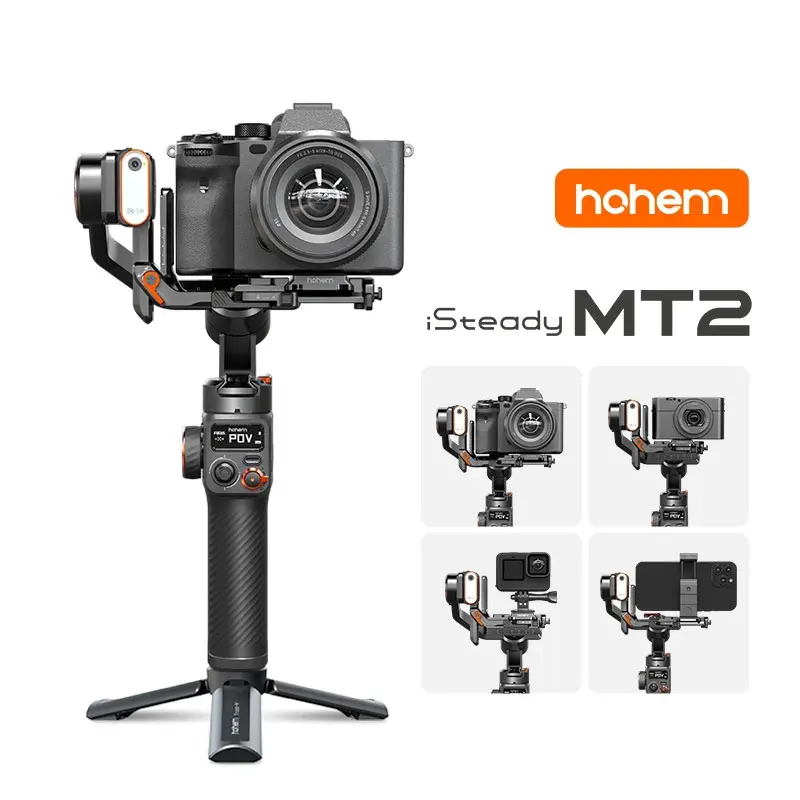Hohem iSteady M2T Kit 3 Axis Stabilizer Gimbal for Mirrorless Camera Action Camera Smartphone 3-in-1 Gimbal 
Hohem iSteady M2T Kit 3 Axis Stabilizer Gimbal for Mirrorless Camera Action Camera Smartphone 3-in-1 Gimbal