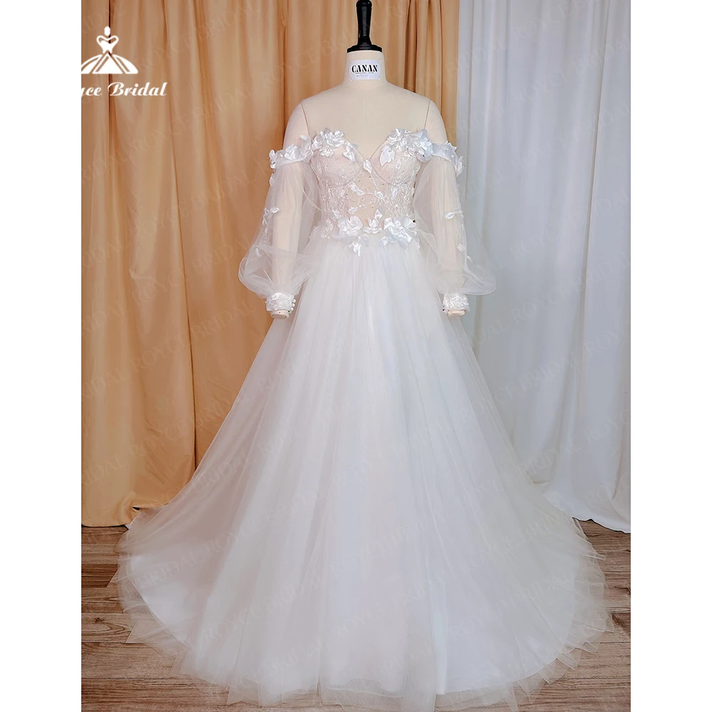 Roycebridal Ball Gown Beach Wedding Dresses 2023 Off The Shoulder 3D Flower Bridal Gowns Custom Made Wedding Dress Plus Size
Roycebridal Ball Gown Beach Wedding Dresses 2023 Off The Shoulder 3D Flower Bridal Gowns Custom Made Wedding Dress Plus Size