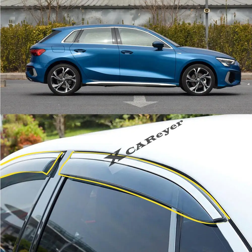 For AUDI A3 Sportback 2017 2018 2019 2020 2021 Car Body Styling Sticker Plastic Window Glass Wind Visor Rain/Sun Guard Vent
For AUDI A3 Sportback 2017 2018 2019 2020 2021 Car Body Styling Sticker Plastic Window Glass Wind Visor Rain/Sun Guard Vent