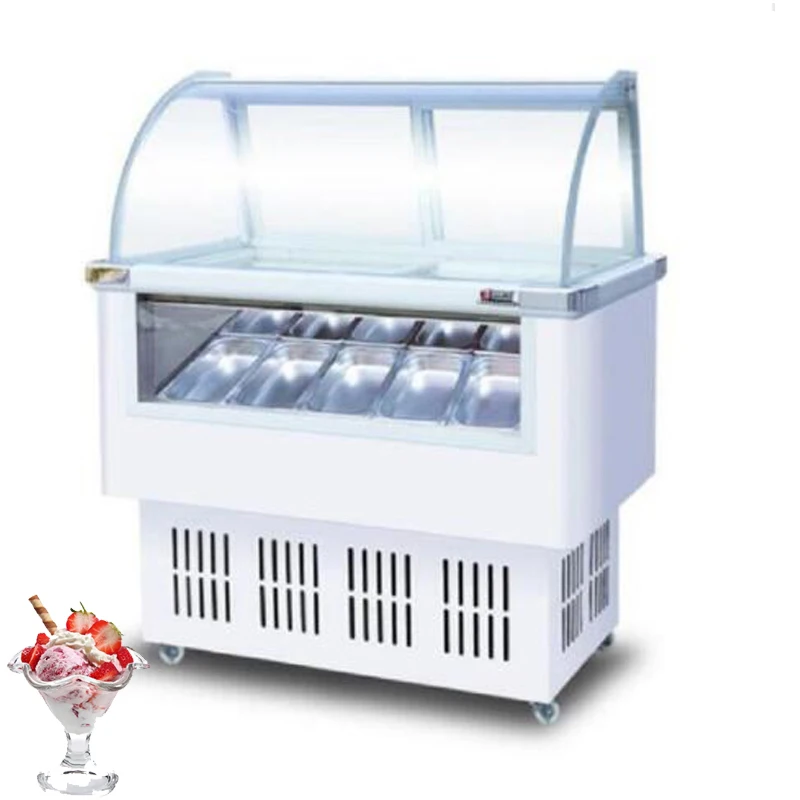 Ice Cream Showcase Commercial Popsicle Display Cabinet With Competitive Price 6 Barrel 10 Tank 
Ice Cream Showcase Commercial Popsicle Display Cabinet With Competitive Price 6 Barrel 10 Tank