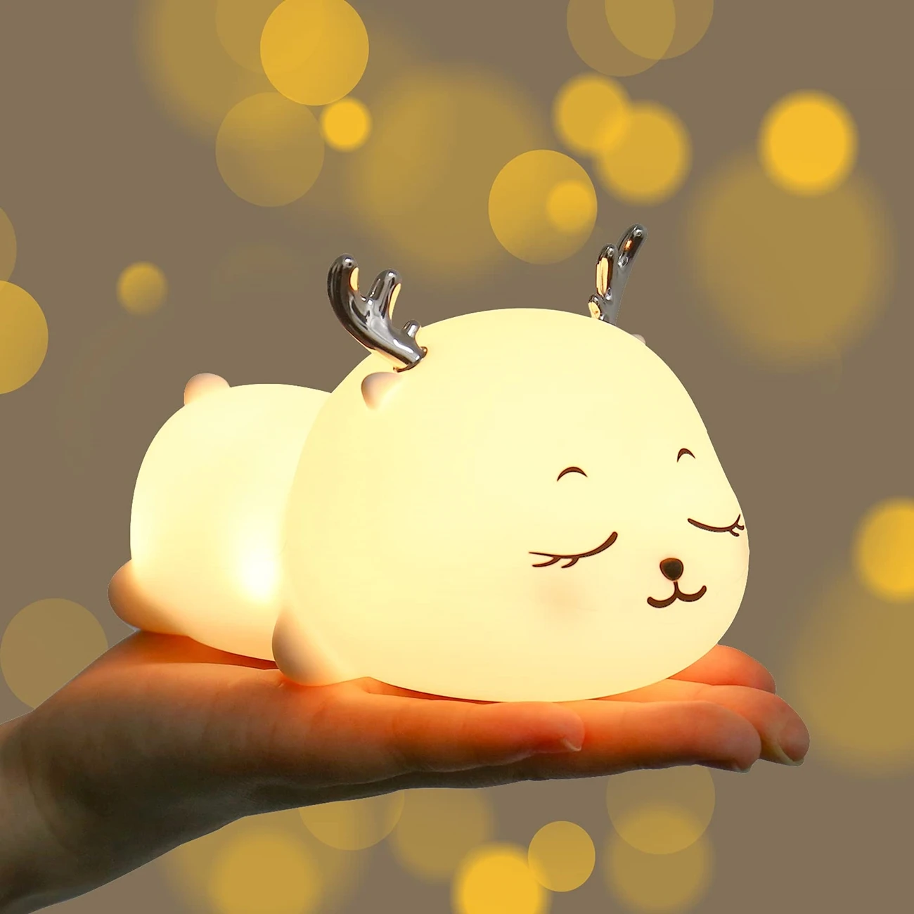 Kawaii Deer Night Light LED 8color Changing USB Rechargeable Lamp For Kids Room Baby Silicone Lamps Girl Christmas Birthday Gift
Kawaii Deer Night Light LED 8color Changing USB Rechargeable Lamp For Kids Room Baby Silicone Lamps Girl Christmas Birthday Gift