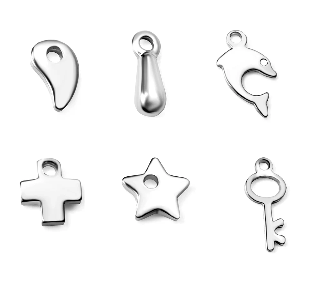 ASON 100Pcs/Lot Stainless Steel Waterdrop Cross Star Charms Pendant For Diy Necklaces Bracelet Jewelry Making Accessories
ASON 100Pcs/Lot Stainless Steel Waterdrop Cross Star Charms Pendant For Diy Necklaces Bracelet Jewelry Making Accessories